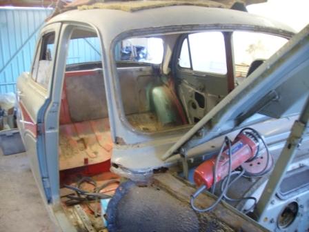 Rebuilding a classic historic Austin Westminster A95 saloon in Aldridge, Walsall west midlands uk