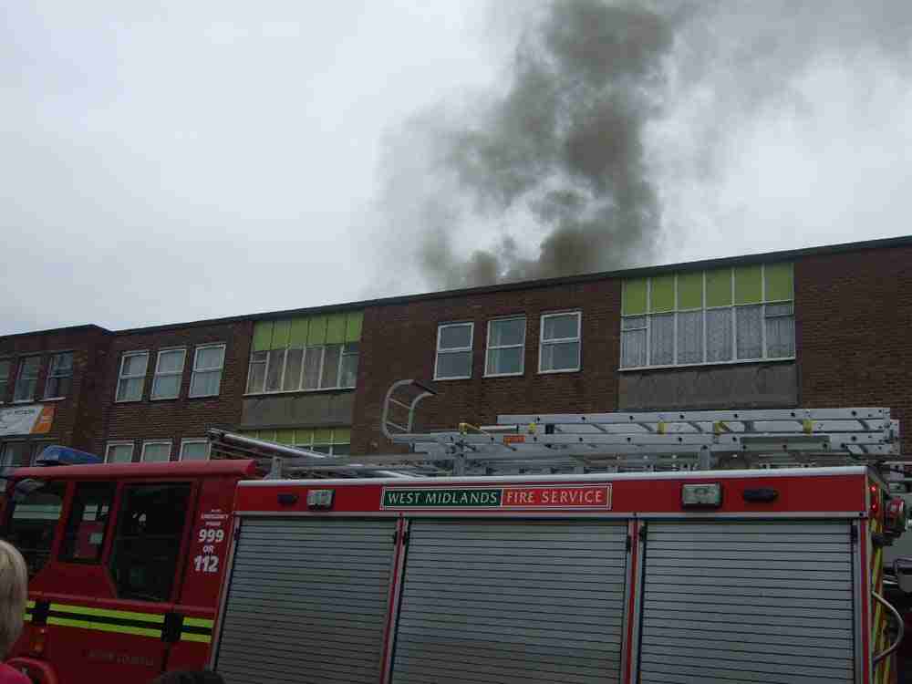 Second fire engine arrives on scene in Aldridge