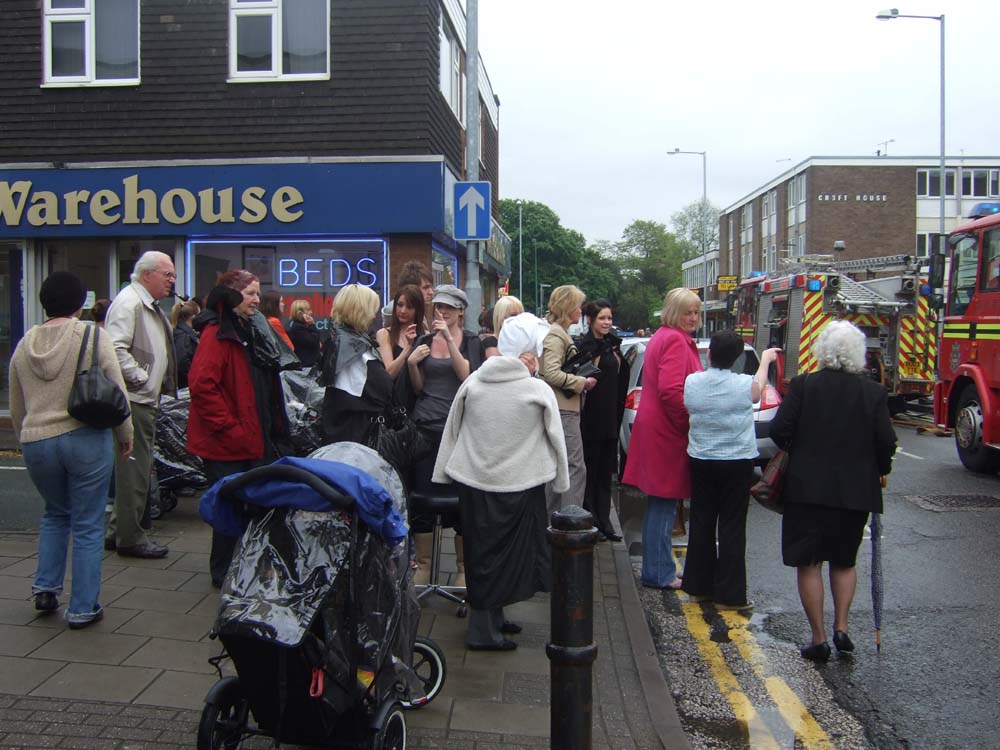 carry on cutting...evacuation scene in Aldridge