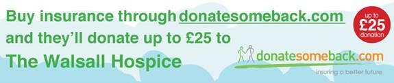 Walsall Hospice gets a donation when you use this service !